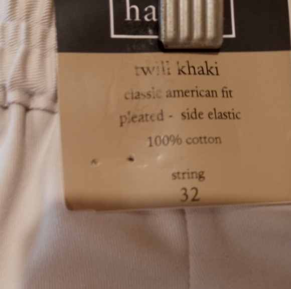 Haggar dress twill khaki shorts NWT - Picture 6 of 7